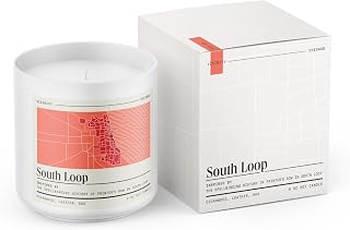 Vicinity South Loop, Hand-Poured Soy Candle | Cedarwood, Leather & Oud | 9 oz, 45-50 Hour Burn | Gift Ready | Woman-Owned