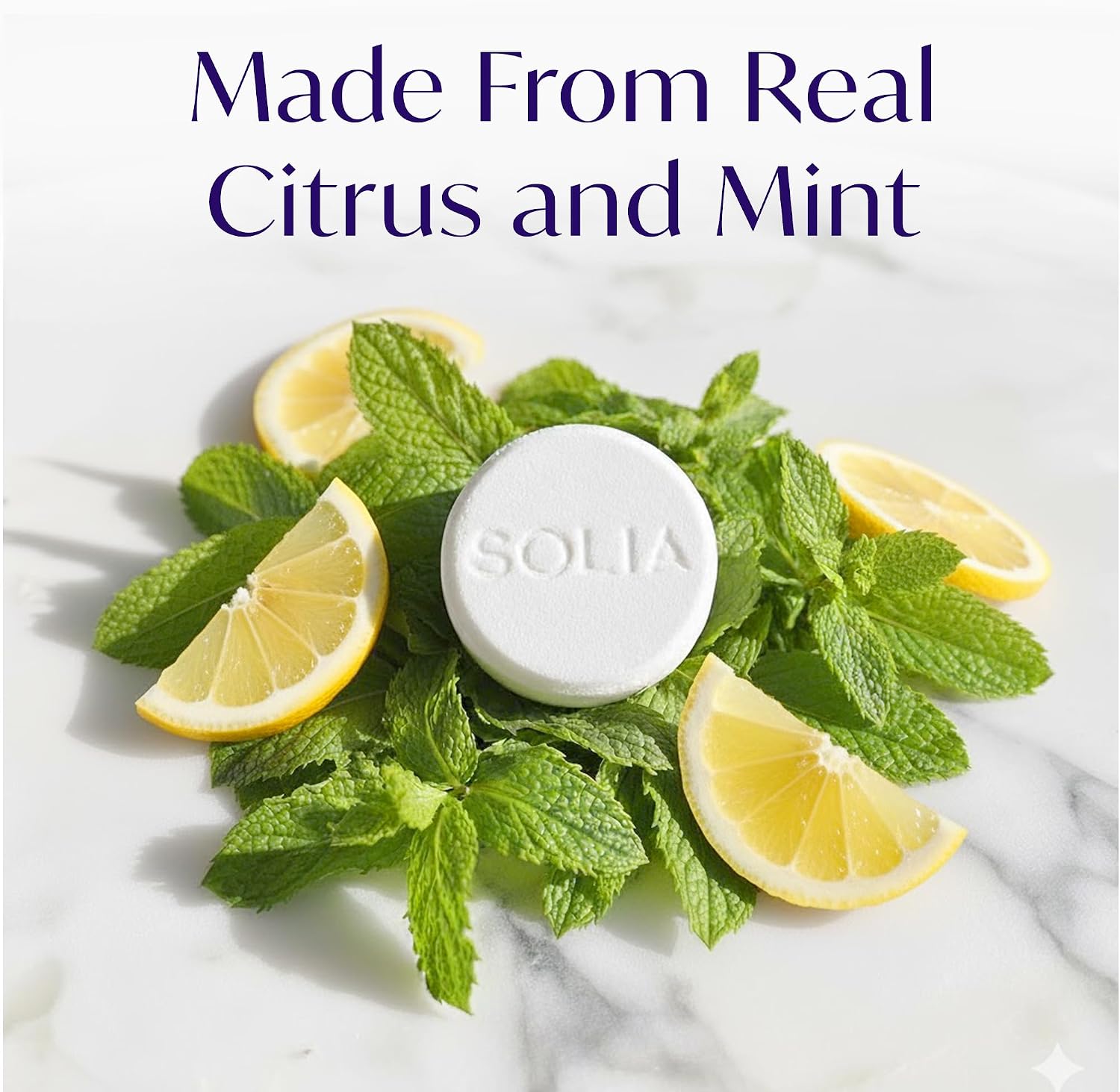 Solia Energizing Citrus Menthol Shower Steamers - Patent-Pending Real Essential Oil Menthol Shower Steamer Bombs, Spa Steamers Aromatherapy, 7-Pack