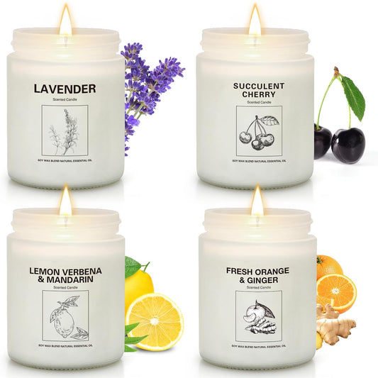 Soy Wax Scented Candle Gift Set