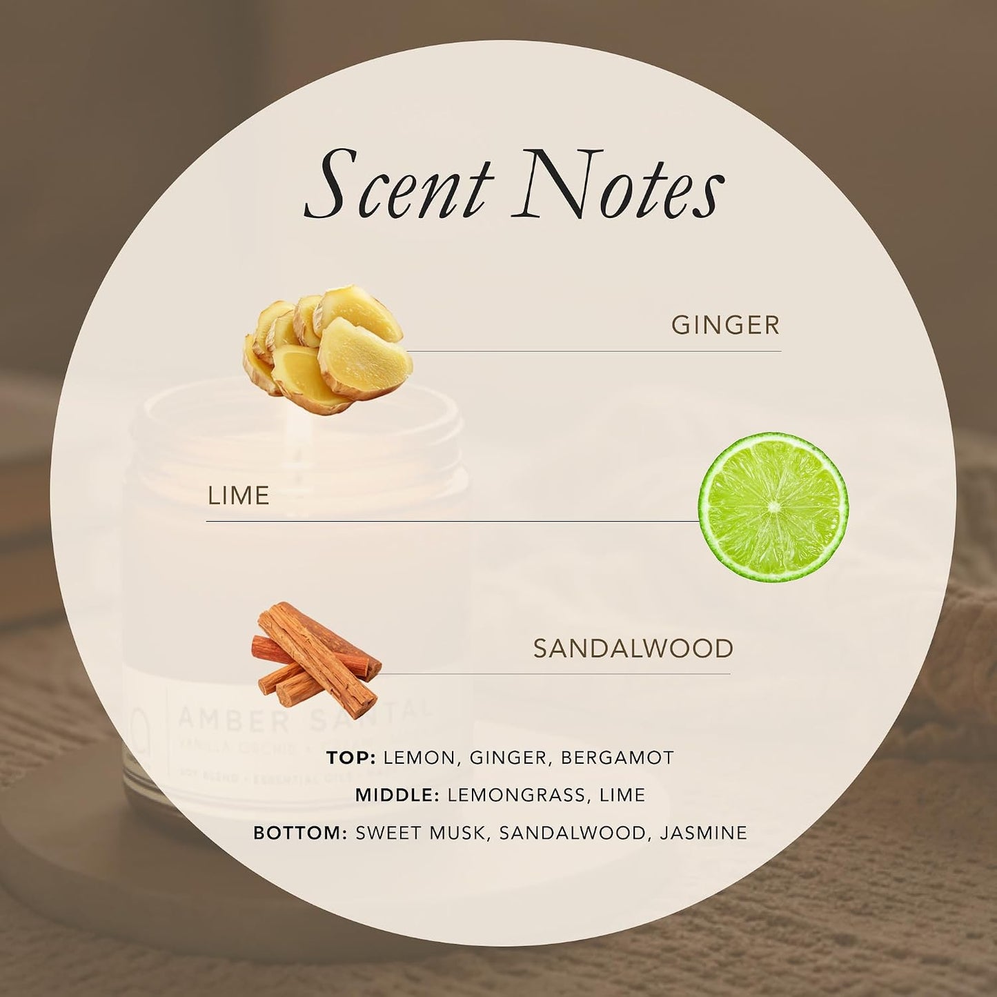 Citron Vert, Soy Candle, Lemon Ginger Bergamot, Lemongrass Lime, High Fragrance Load, Dual Lead-Free Wicks, Reusable Glass Jar, Uplifting Citrus Candle, 15 oz