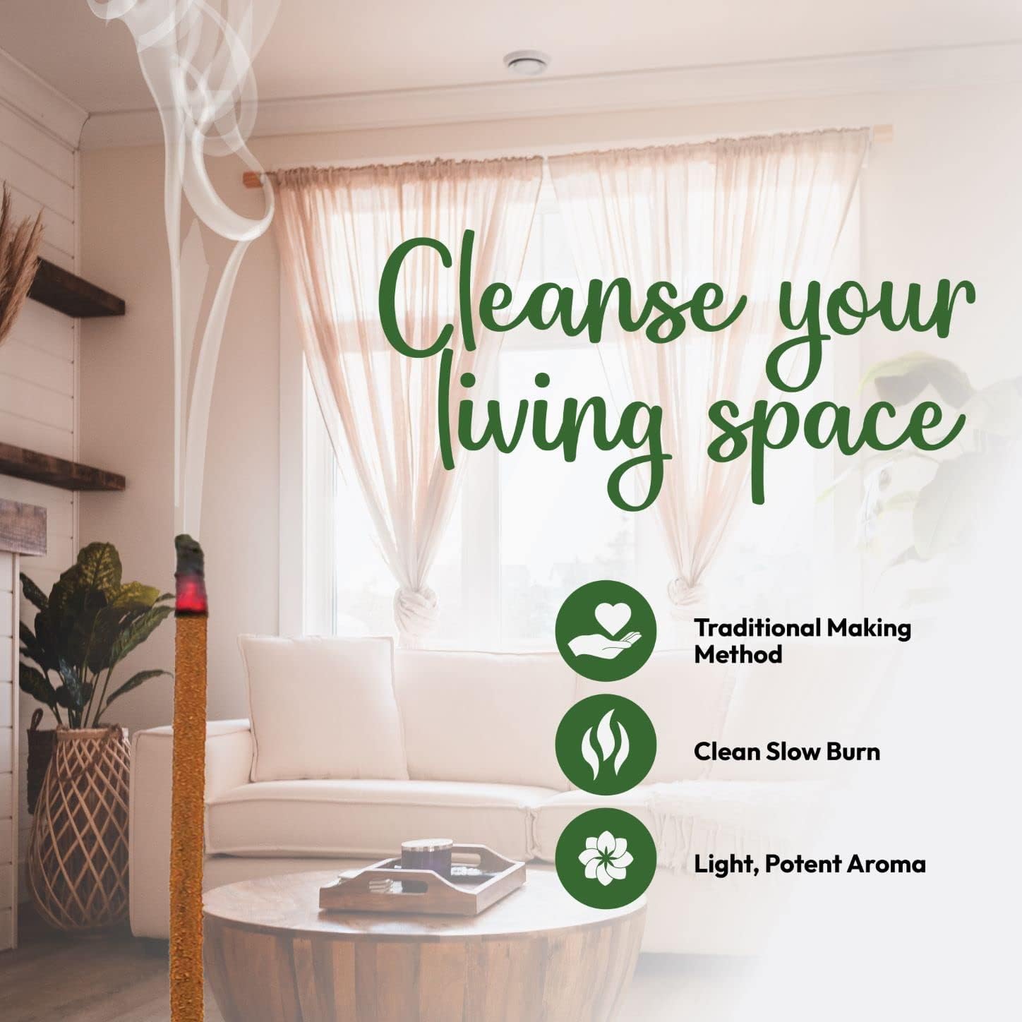 Cleansing Incense Sticks Variety Pack - 6 Masala Incenses - White Sage, Lavender, Myrrh, Copal Mexico & Palo Santo Incense Sticks | Inciensos para Sacar Malas Energias