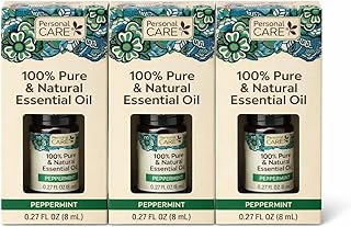 Personal Care Pure & Natural Essential Oil, Peppermint - 0.27 fl oz Pack of 3