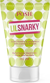 Perfectly Posh - Snarky Big Fat Yummy Hand Crème - Non-Greasy Moisturizing Hand Cream with Apricot Oil, Coconut Oil and Glycerin - 89ml