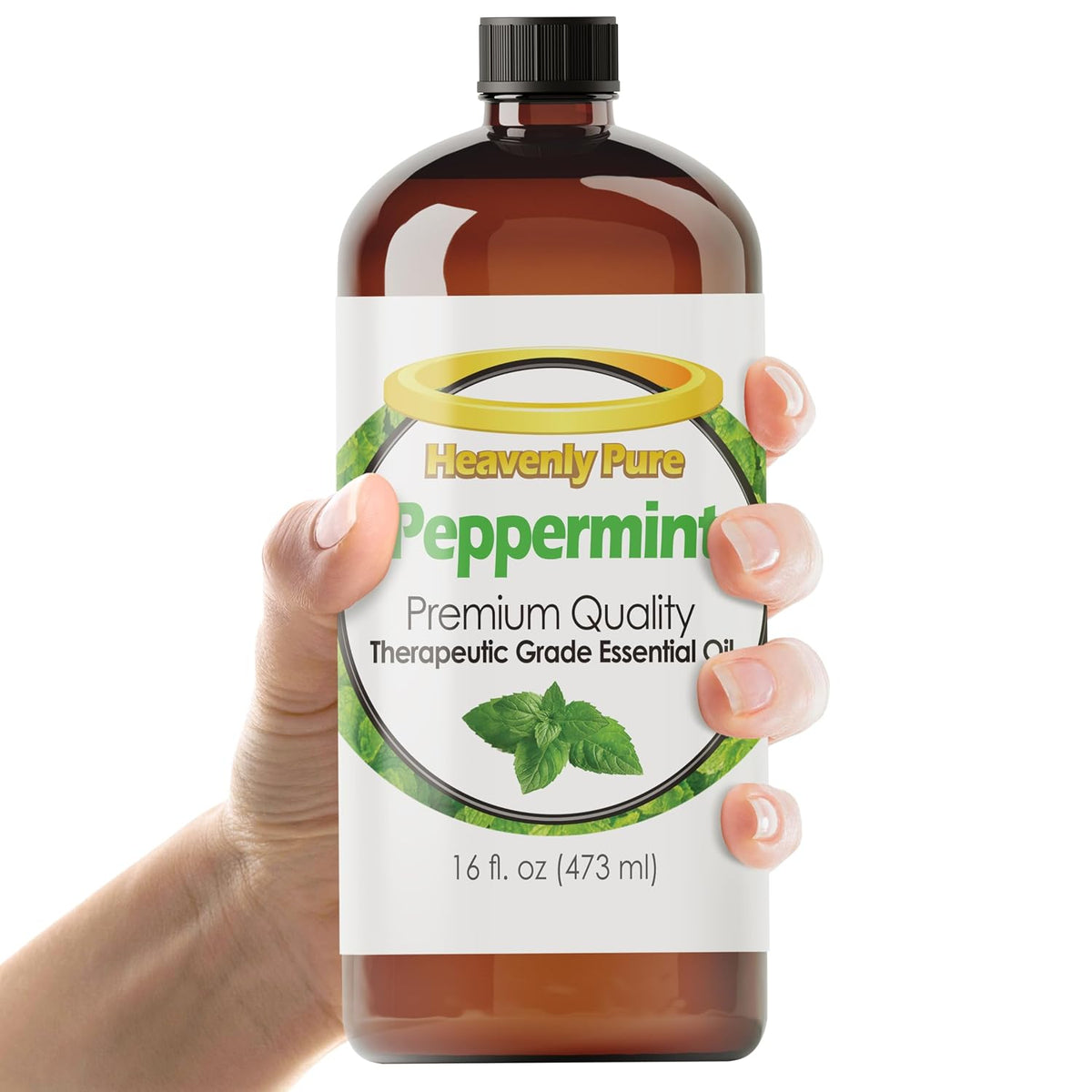 Heavenly Pure Peppermint Essential Oil (16 OZ Bulk)