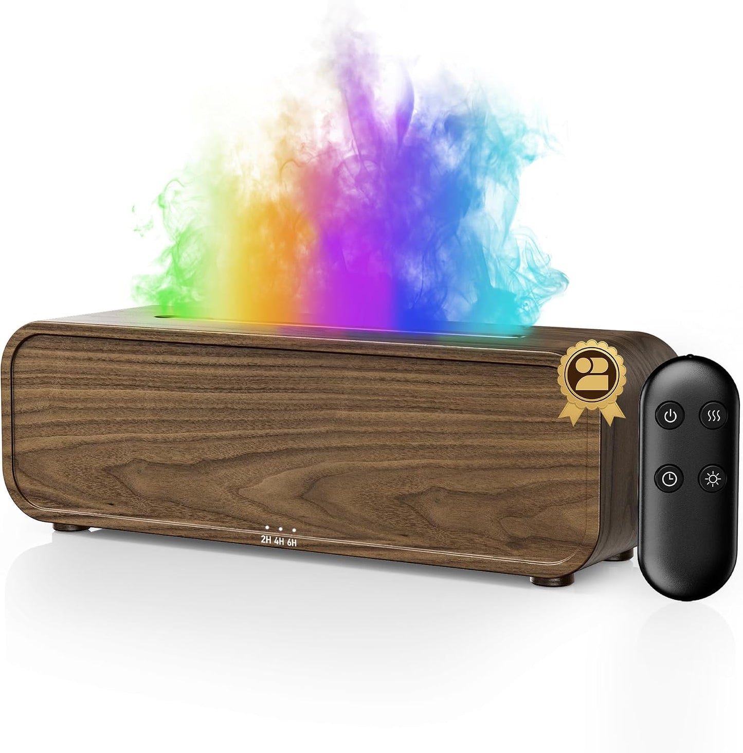 TMEHM Sound Reactive Flame Air Diffuser Humidifier,7 Colors Aromatherapy Essential Oil Diffuser,Ultrasonic Aroma Humidifier with Timer for Home,Bedroom,Office,Yoga