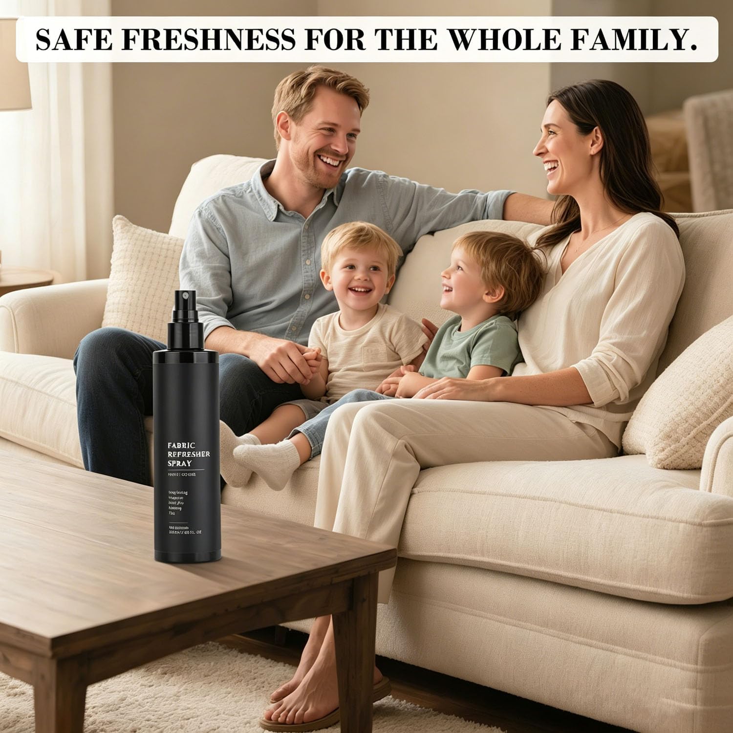 Fabric Refresher & Room Spray – Non-Toxic, Pet & Kid Safe, Long-Lasting Fresh Scent (7.68oz)