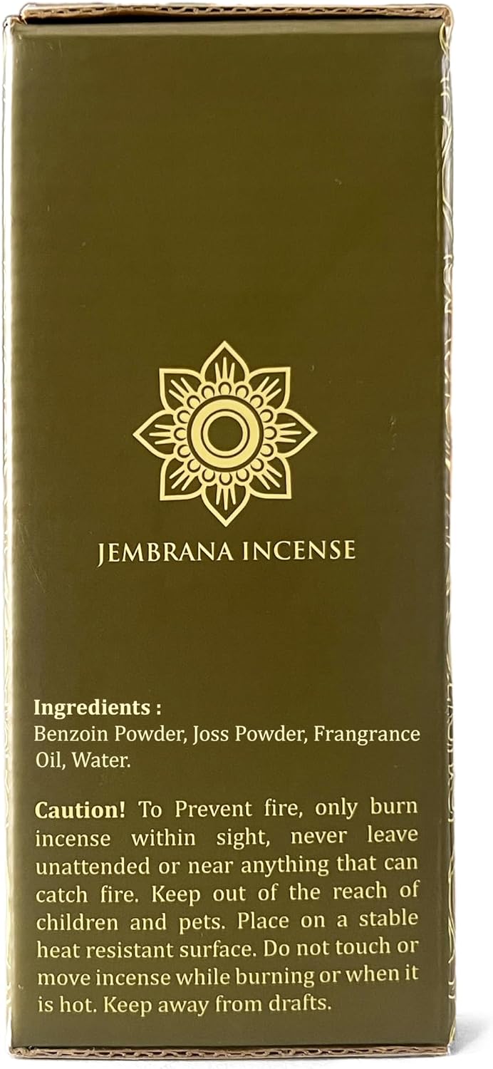 Jembrana Incense Cones - Mix 6 Scents (60 Cones Total) - Lotus, Gardenia, Sandalwood, Healing Spirit, Mindfulness & Floral Goddess - Authentic Balinese Handcrafted Gift Set