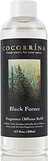 COCORRÍNA Reed Diffuser Refill - Black Forest 6.7 oz. Scented Oil for Reed Diffuser Home Fragrance for Bedroom, Bathroom Home Decor
