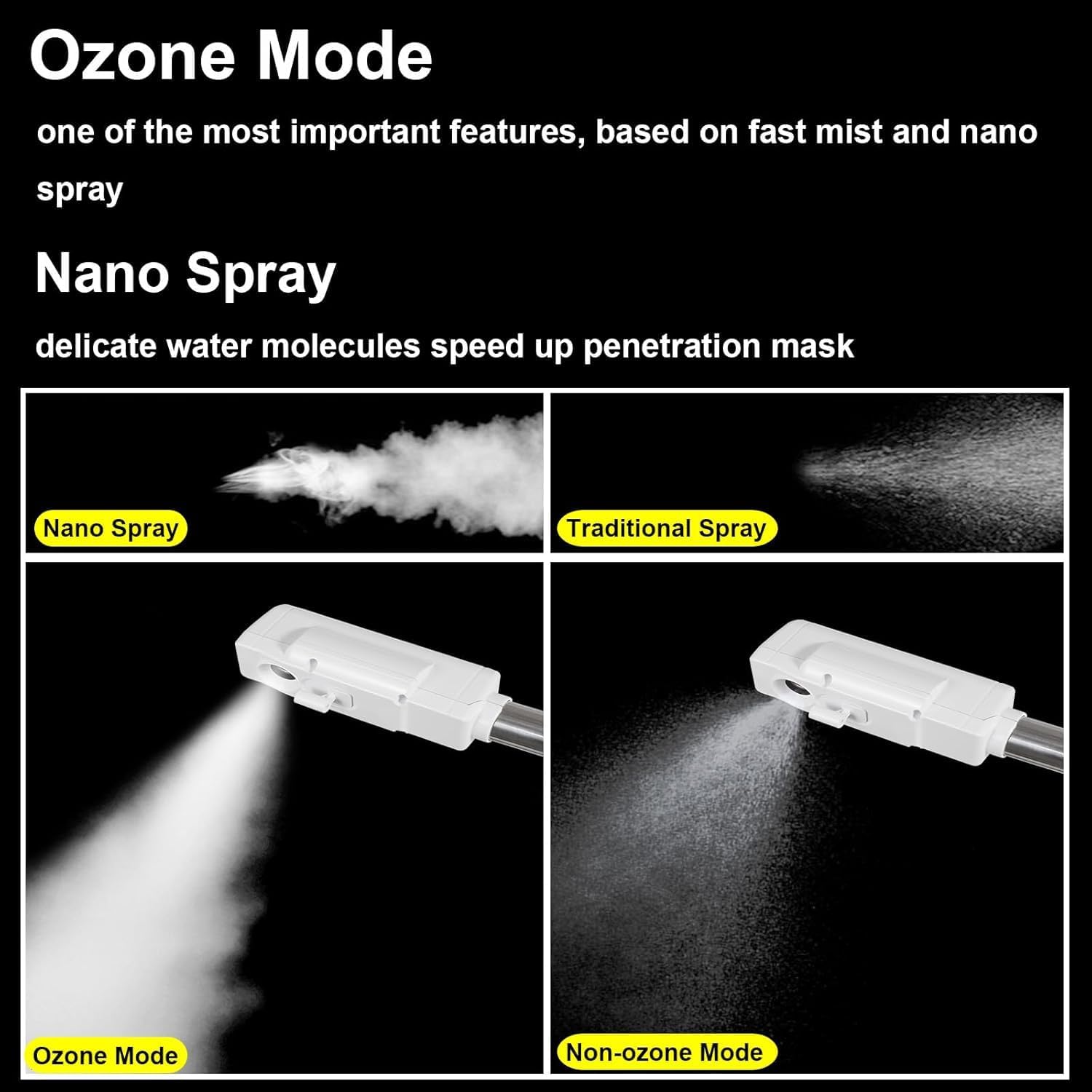 Professional Facial Steamer, Hot Mist Spray with Ozone, Vaporizador Face Steamer for Esthetician, Face Steam Machine
