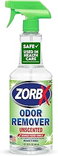 ZORBX Unscented Odor Remover Spray 32 oz - Perfect Solution for Strong Odor - Advanced Trusted Formula & Fast-Acting Odor Eliminator for Dog, Cat, Puppy