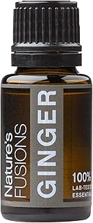 Nature's Fusions Ginger Root, 100% Pure and Natural Essential Oils, Undiluted, Therapeutic Grade for Aromatherapy and Topical Use, .5 Fl Oz (Pack of 1) (15 mL)