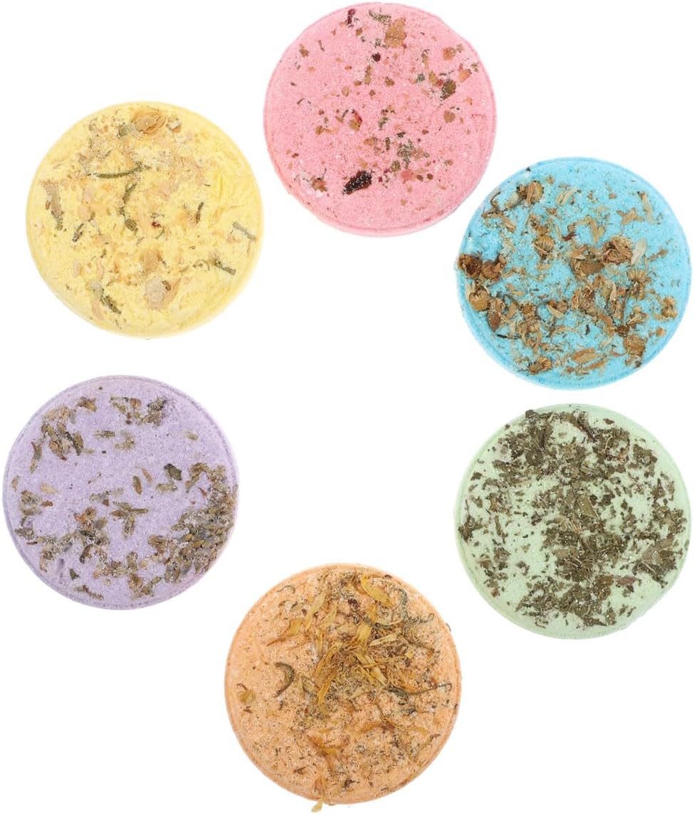 VICASKY 6pcs Eucalyptus Shower Steamers Aromatherapy Sheets Boys and Girls Natural Bathing Supplies for Home Travel