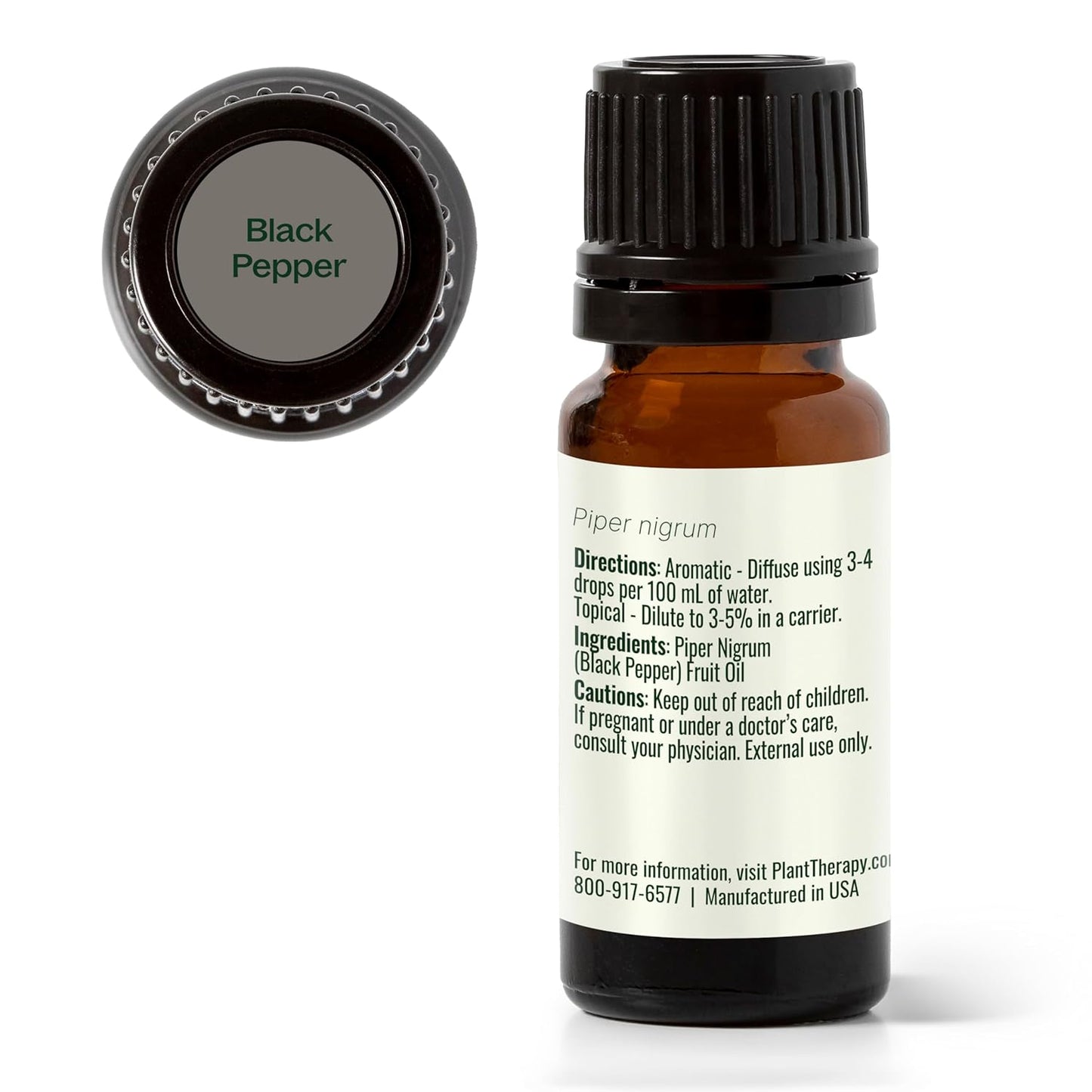 Plant Therapy Black Pepper Essential Oil 10 mL (1/3 oz) 100% Pure, Undiluted, Therapeutic Grade