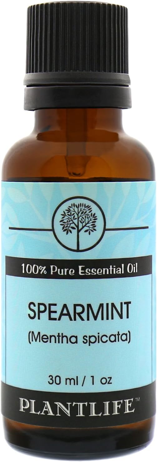 Plantlife Spearmint Aromatherapy Essential Oil - Straight from The Plant 100% Pure Therapeutic Grade - No Additives or Fillers - 30 ml