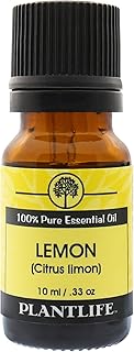 Plantlife Lemon Aromatherapy Essential Oil - Straight from The Plant 100% Pure Therapeutic Grade - No Additives or Fillers - 10 ml