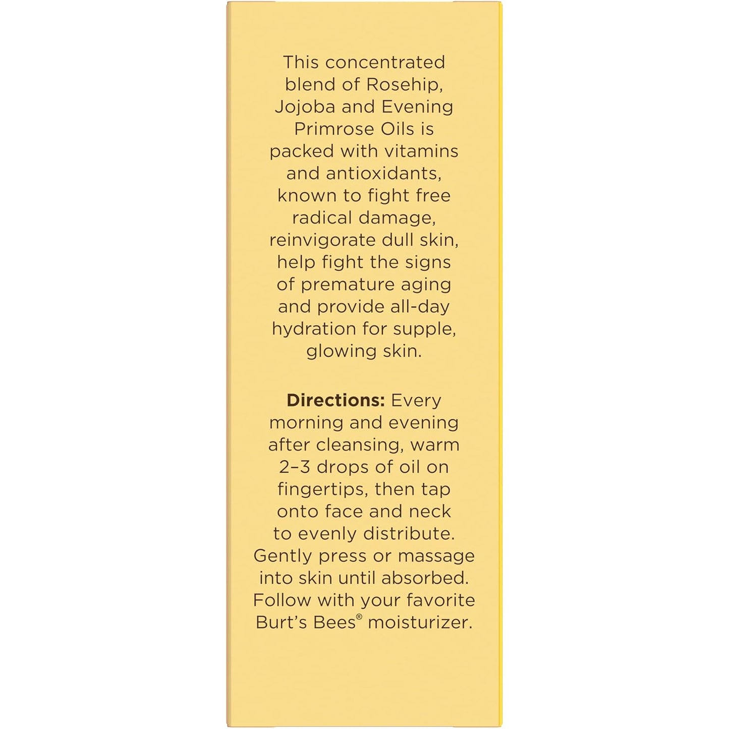 Burt's Bees Gua Sha Face Oil With Rosehip Seed Extract, Reduces Appearance of Fine Lines and Wrinkles, Use with Ice Roller & Facial Tools, Natural Origin Skin Care, 0.51 fl. oz.
