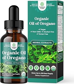 Organic Oregano Oil Drops - Super Concentrated Liquid Oil of Oregano with Carvacrol 60% for Digestion & Immune Support- Liquid Herbal Extract Tincture for Immune Strength & Healthy Intestines -1 Fl Oz