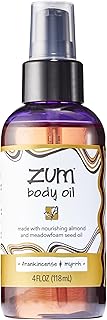 Indigo Wild Zum Frankincense & Myrrh Body Oil - Nourishing Body Massage Oil for Massage Therapy & Hydration - Nourishing, Vegetarian Massaging Oil with Sweet Almond Oil - 4 fl oz