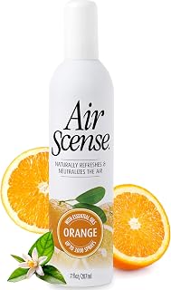 Air Scense Air Freshener Deodorizer Room Spray for Bathroom & Home, Essential Oils, Natural - 7 fl oz (1-Pack) (Orange)
