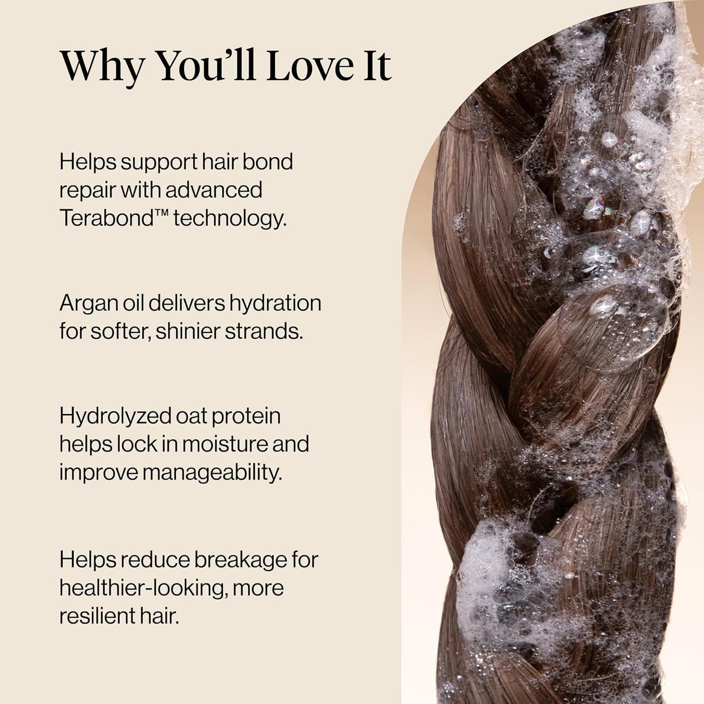 Kitsch Argan Oil Shampoo for Hair Growth – Repairing Hair Shampoo for Women & Men with Terabond™ – Hydrating Hair Care w/Oat Protein – Paraben, Phthalates, Silicone & Sulfate Free Shampoo - 12.3 oz