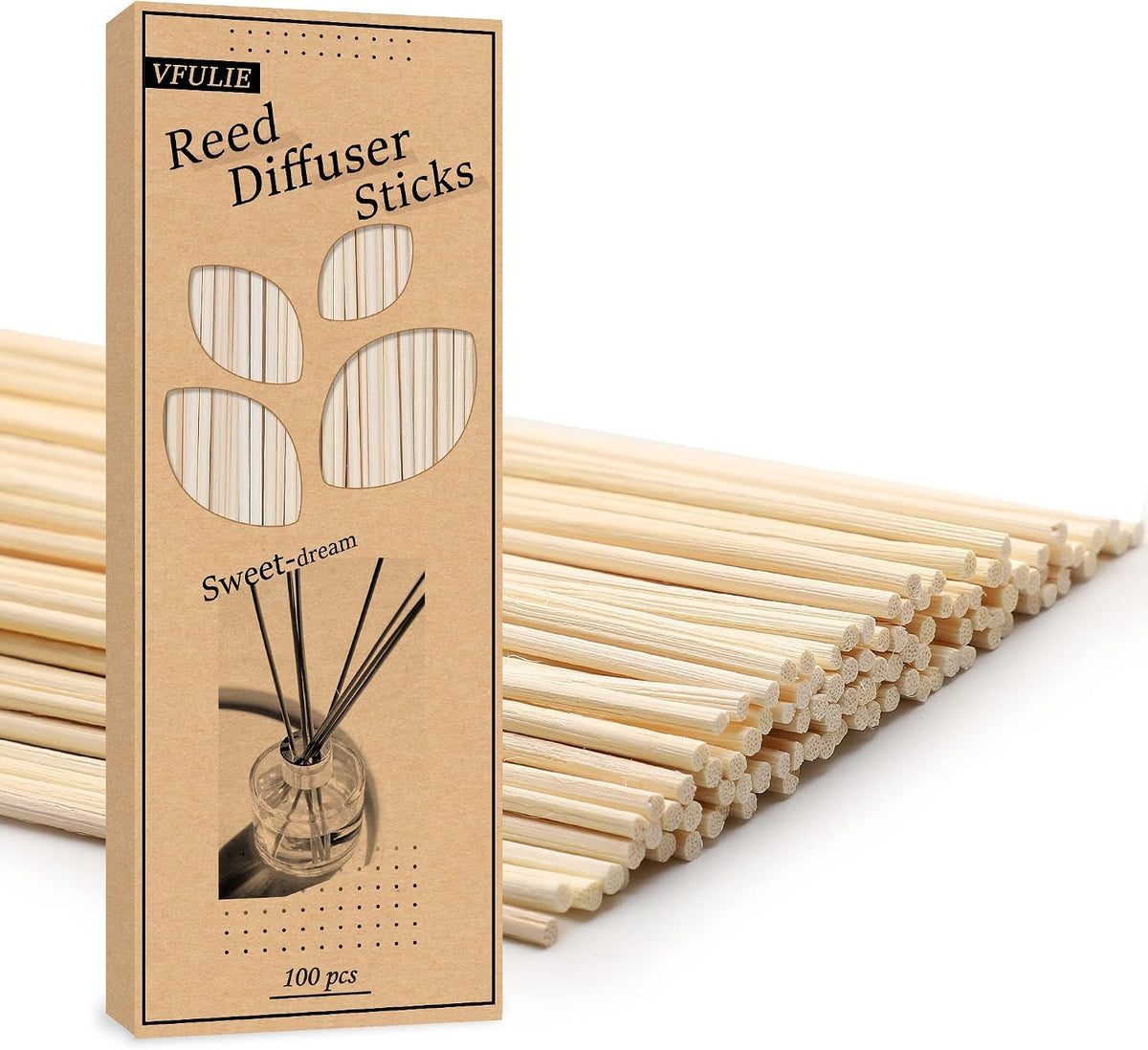 VFULIE 100PCS Reed Diffuser Sticks