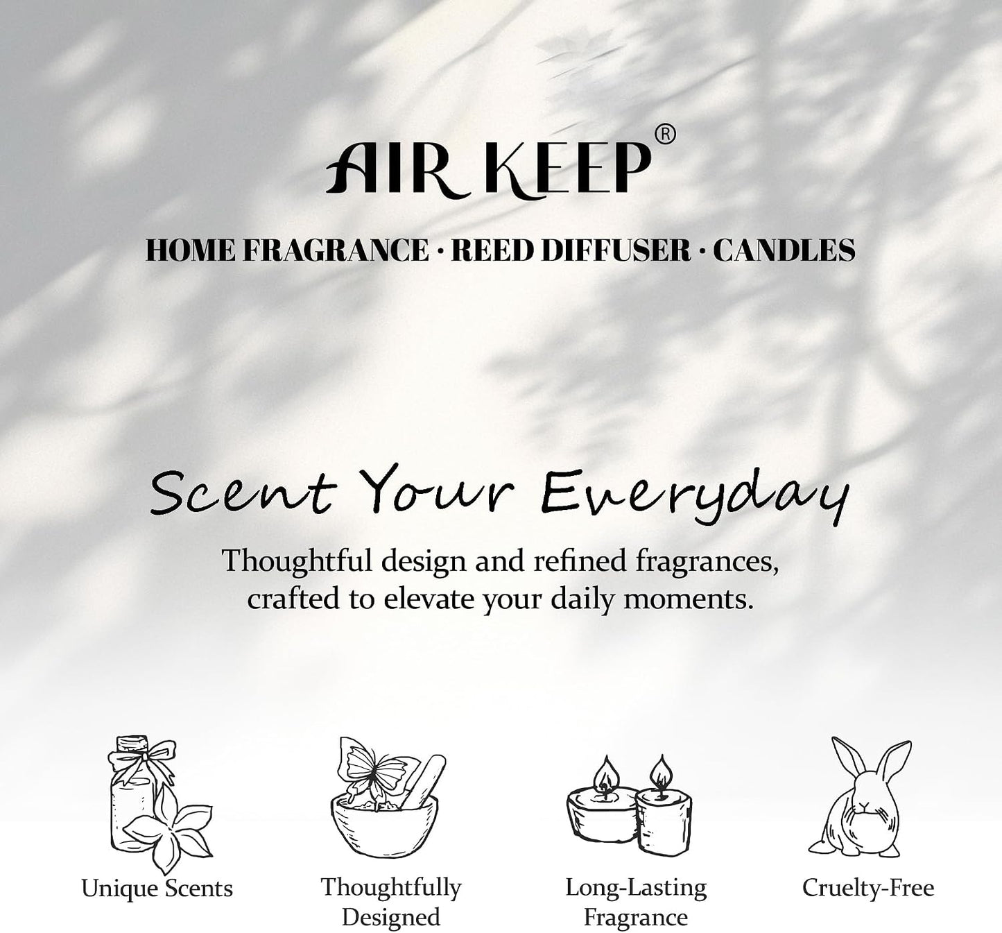 Airkeep Ocean Mist&Sea Salt Reed Diffuser Refill – 6.76 fl oz – Premium Scented Oil for Home Aromatherapy – Long-Lasting Fragrance for Reed Diffusers – Perfect for Bathroom, Bedroom & Home Decor