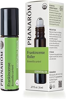 Pranarom - Frankincense Roller Essential Oil 8ml - Meditation - Diffusing, Aromatherapy - Organic and Pure - 100% Certified Organic Boswellia Carterii