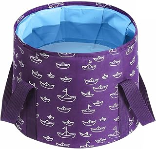 Collapsible Bucket for Soaking Feet, Purple Portable Travel Foot Bath Tub, Foot Soaking Bath Basin Portable, Foot Spa Soaking Feet Home Pedicure Basin Outdoor Camping
