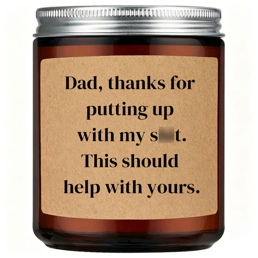 Funny Lavender Scented Soy Candle
