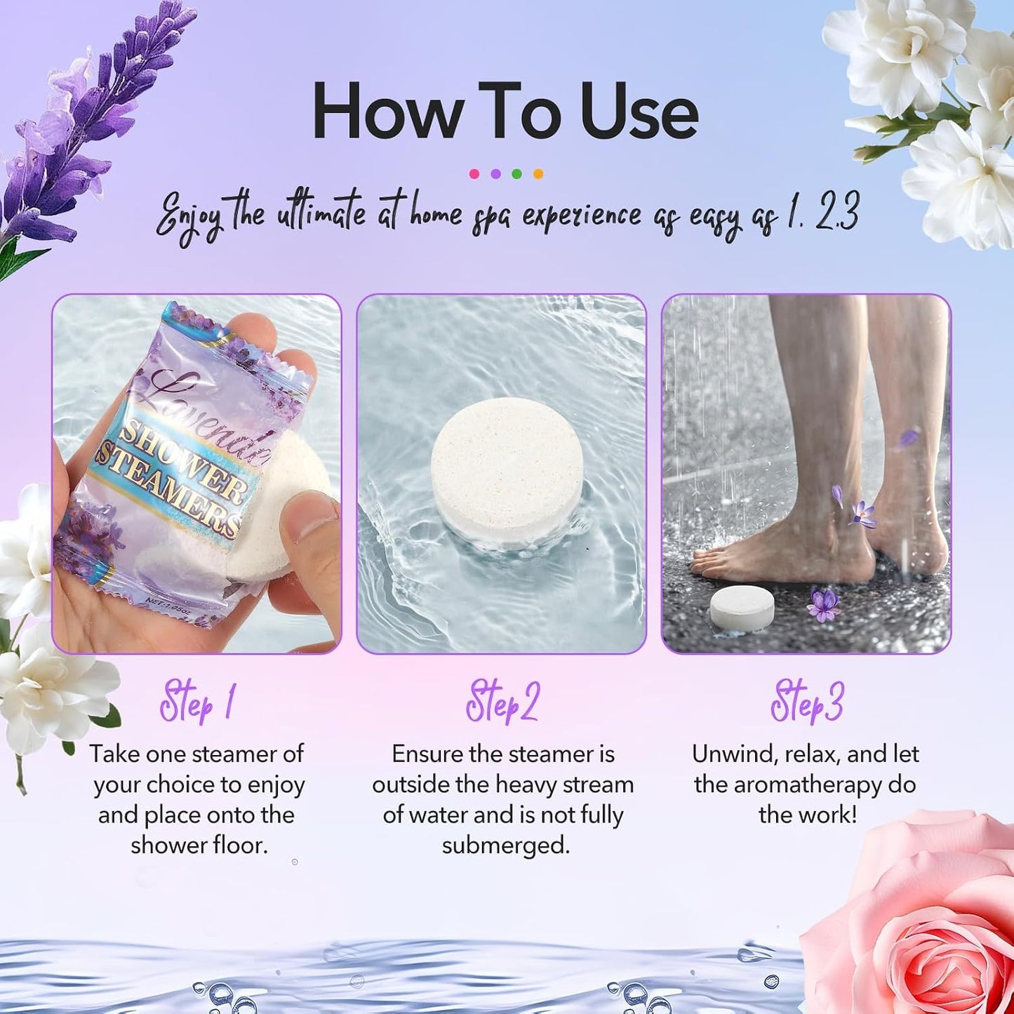 Shower Steamers Aromatherapy - 8 Pack Gifts for Women Shower Bombs Tablets,Self Care Relaxation Home SPA