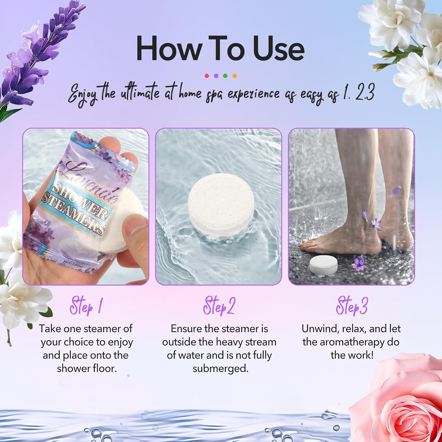 Shower Steamers Aromatherapy - 8 Pack Gifts for Women Shower Bombs Tablets,Self Care Relaxation Home SPA
