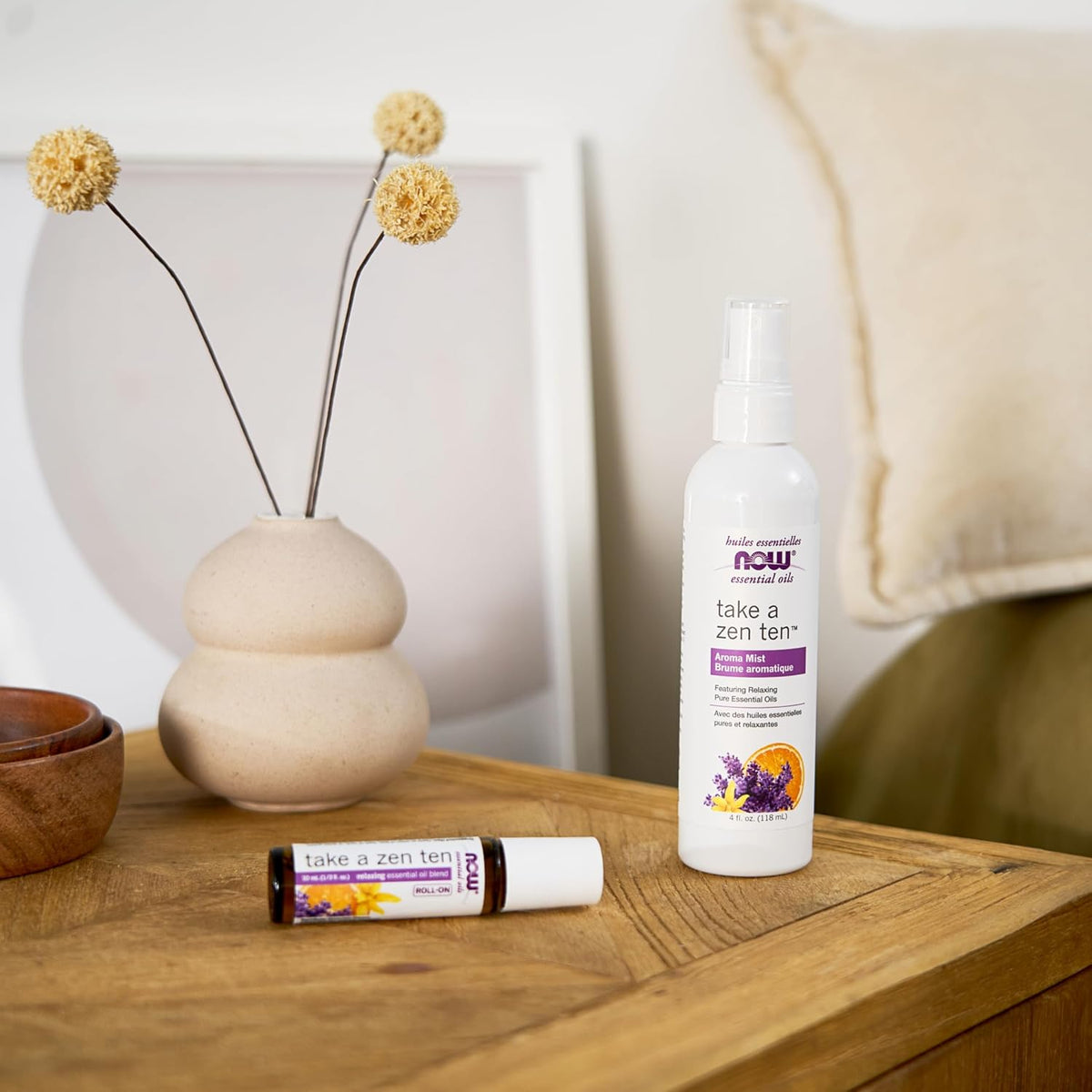 NOW Essential Oils, Take A Zen Ten™ Relaxing Roll On, 10 mL