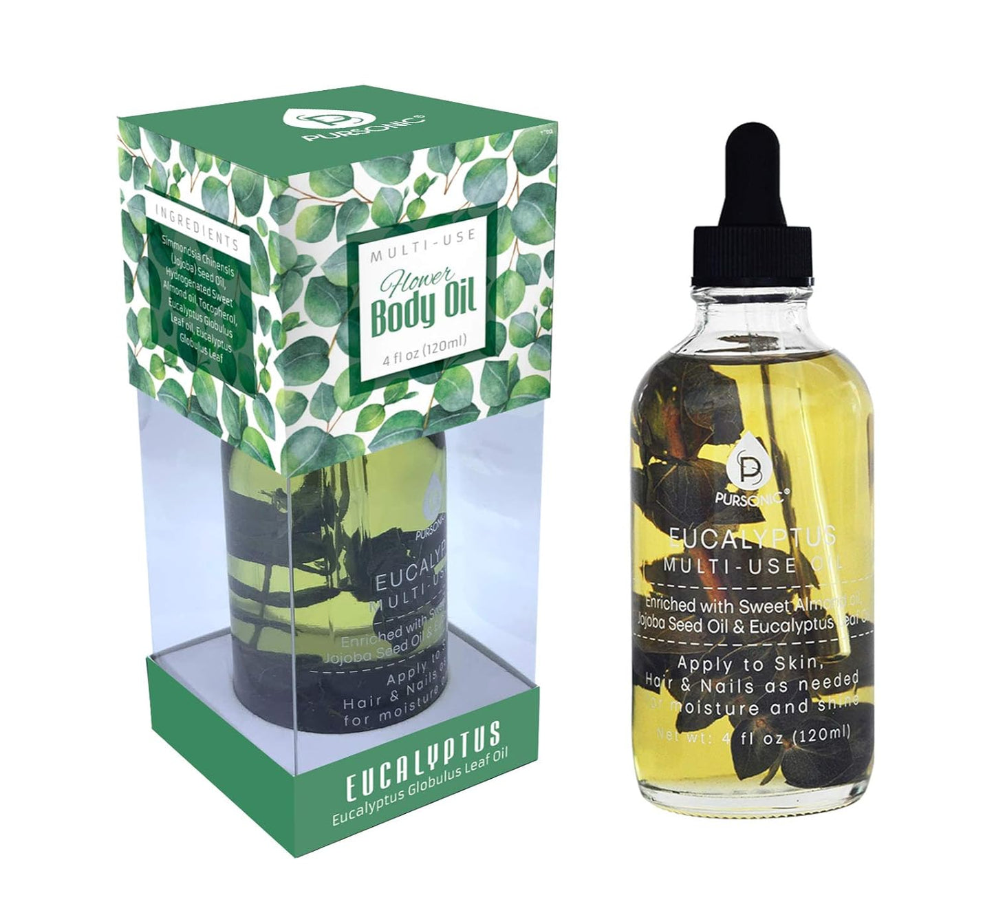 Pursonic Multi-Use Flower Body Oils (EUCALYPTUS)