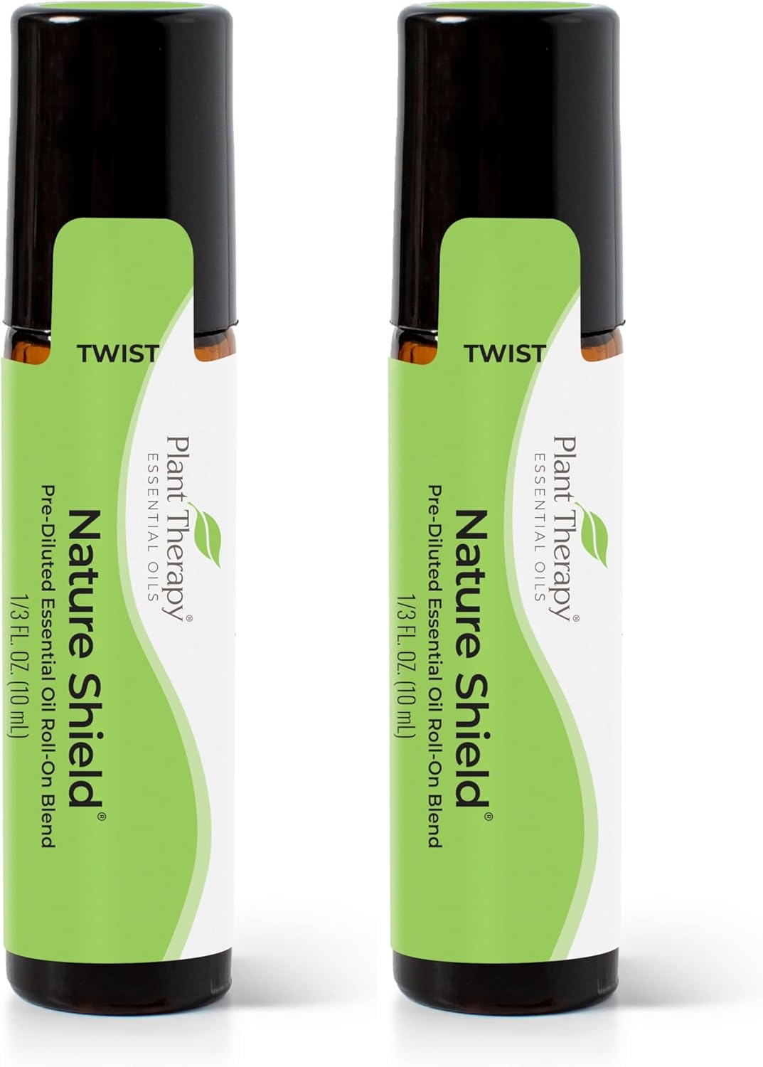 Plant Therapy Nature Shield Essential Oil Blend Pre-Diluted Roll-On 10 mL (1/3 oz) 100% Pure, Natural Aromatherapy (Pack of 2)