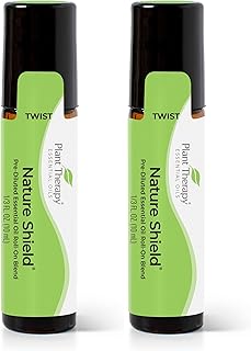 Plant Therapy Nature Shield Essential Oil Blend Pre-Diluted Roll-On 10 mL (1/3 oz) 100% Pure, Natural Aromatherapy (Pack of 2)