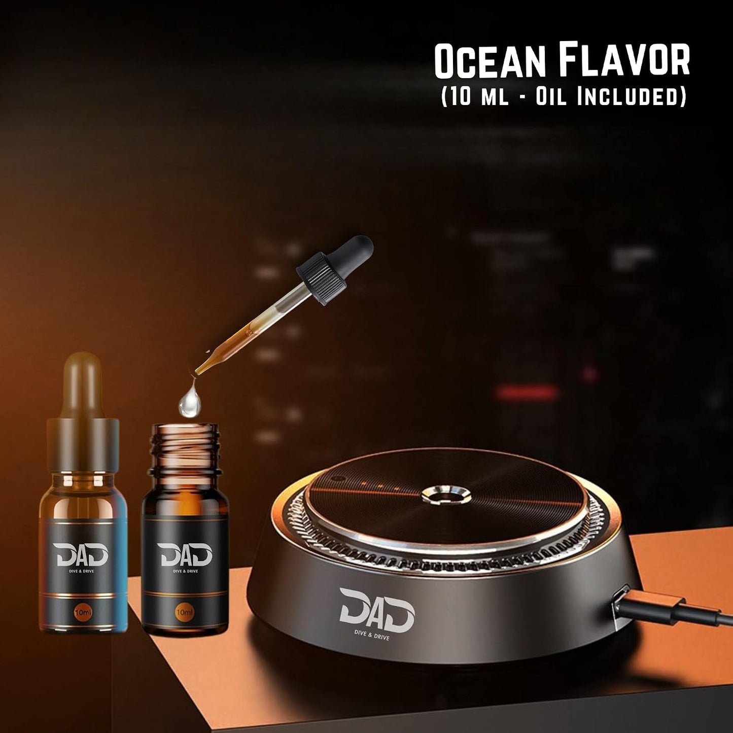 Smart Car Atomizing Aromatherapy Car Scent Diffuser | Aluminum Alloy Cordless | Automatic Shut On/Off with Motion Sensor | Wireless Essential Oil Low Noise Air Freshener Diffuser (Fragrance Included)