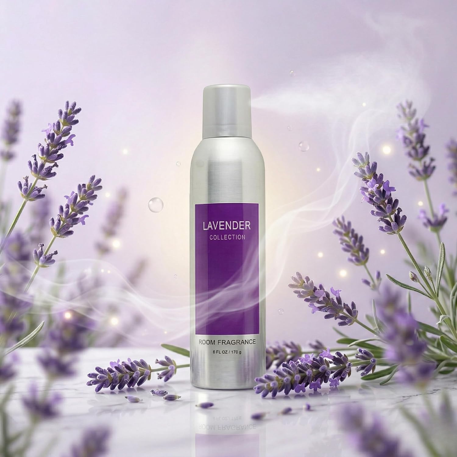 Room Fragrance Air Freshener Spray Concentrated Bathroom, Kitchen, Car, or Office Deodorizer, U.S.- Made by AP Fragrance (Lavender)