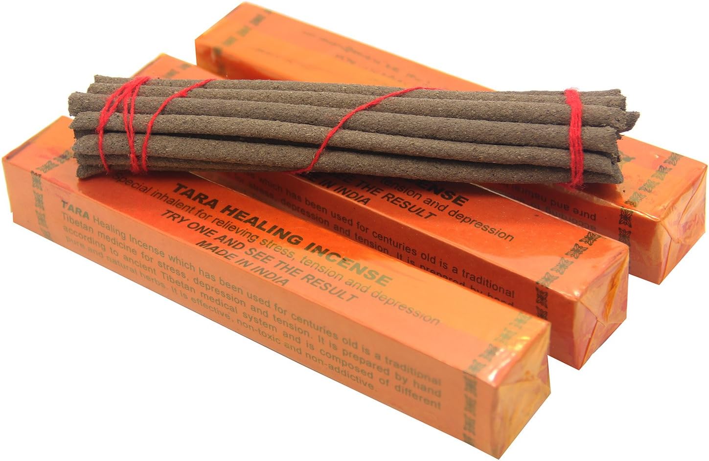 Tibetan Tara Healing Incense - 3 Packs (20 Sticks per Pack) | 5.5" Length | Handcrafted & 100% Natural