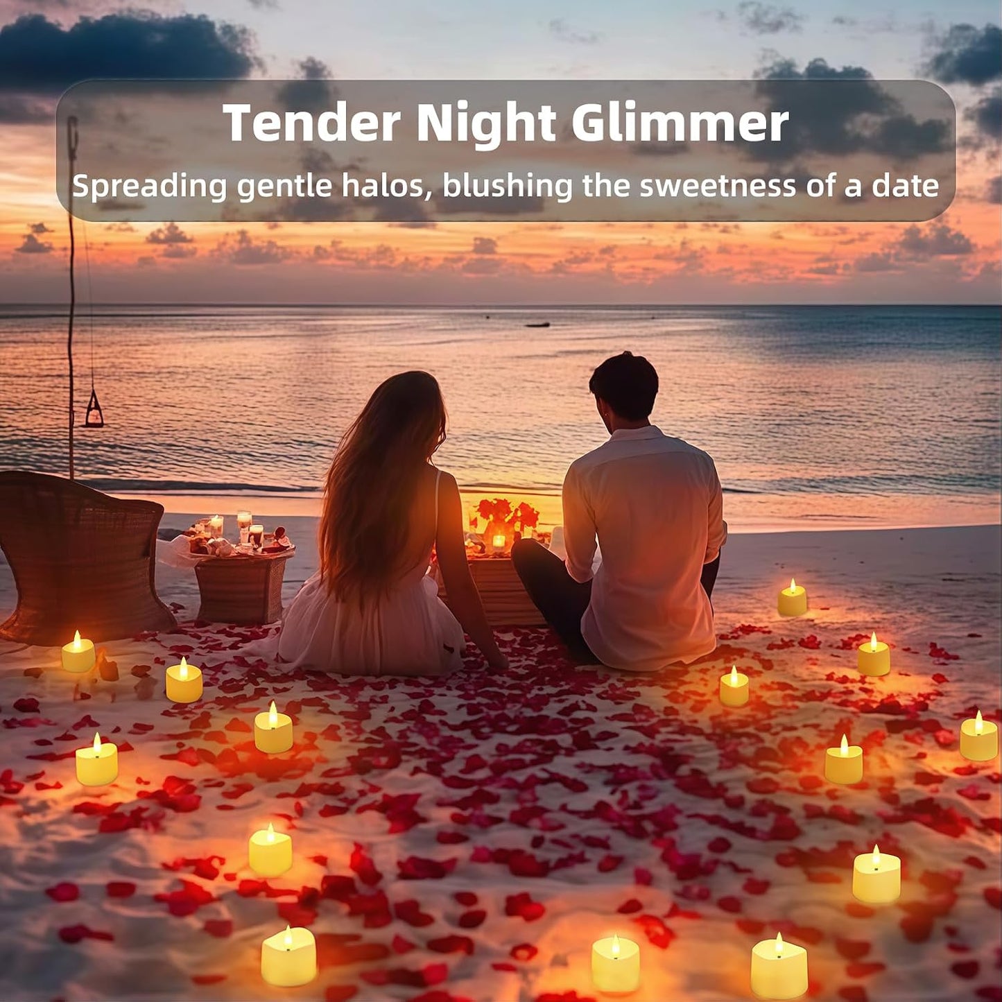 Rechargeable LED Flameless Candles, 9PCS Battery Operated Tealights with 2/4/6/8H Timer for Soccer Party, Christmas, Wedding, Home Decor (USB-C Charging Cable Included)