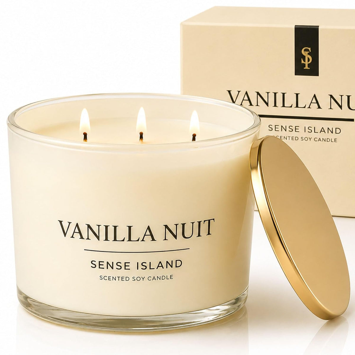 Vanilla Nuit 3 Wick Soy Candle
