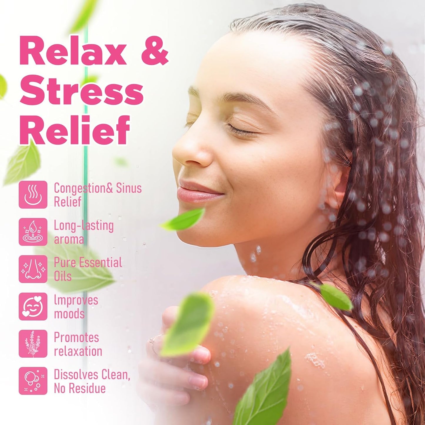 Shower Steamers Aromatherapy 6 Pack - Mother's Day for Teens & Adults, Birthday Gifts for Women - Natural Essential Oil Shower Bombs for Stress Relief & Relaxation, Home Spa Self-Care