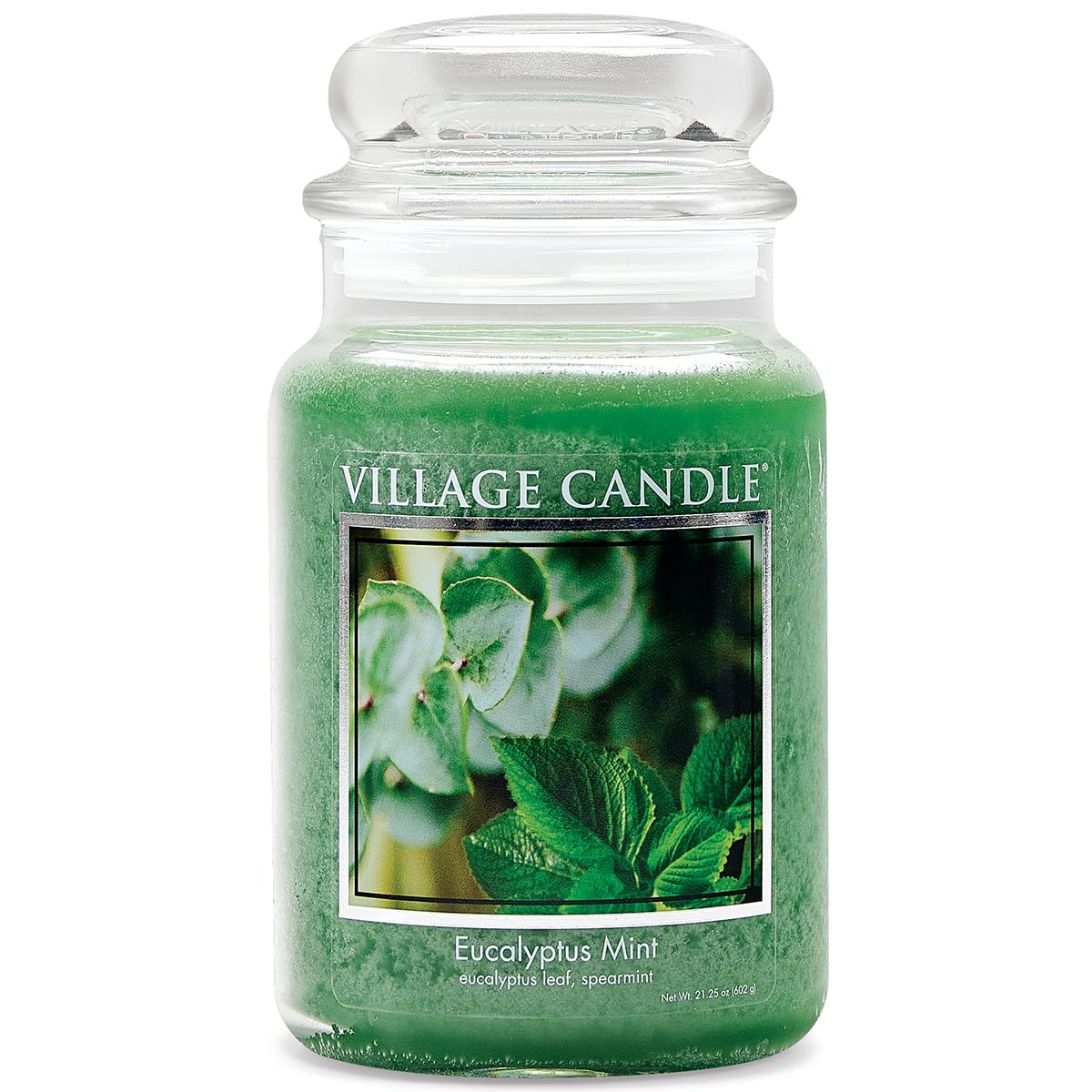 Village Candle Eucalyptus Mint Large Glass Apothecary Jar Scented Candle