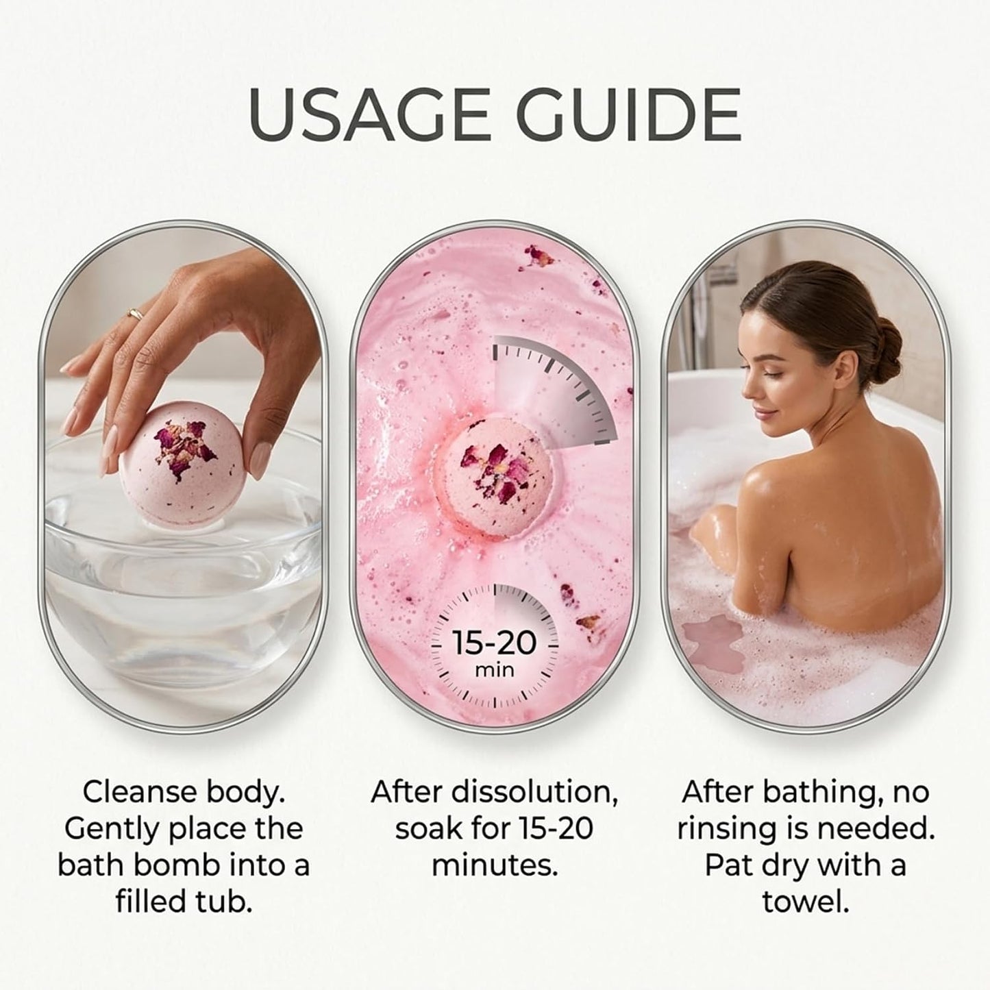 Bath Bomb Set - 12 Pack of 60g Fizzy Bath Balls with Natural Scents & Botanicals, Relaxing Bathbomb for Women, Self Care Set for Mom, Bombs for Women