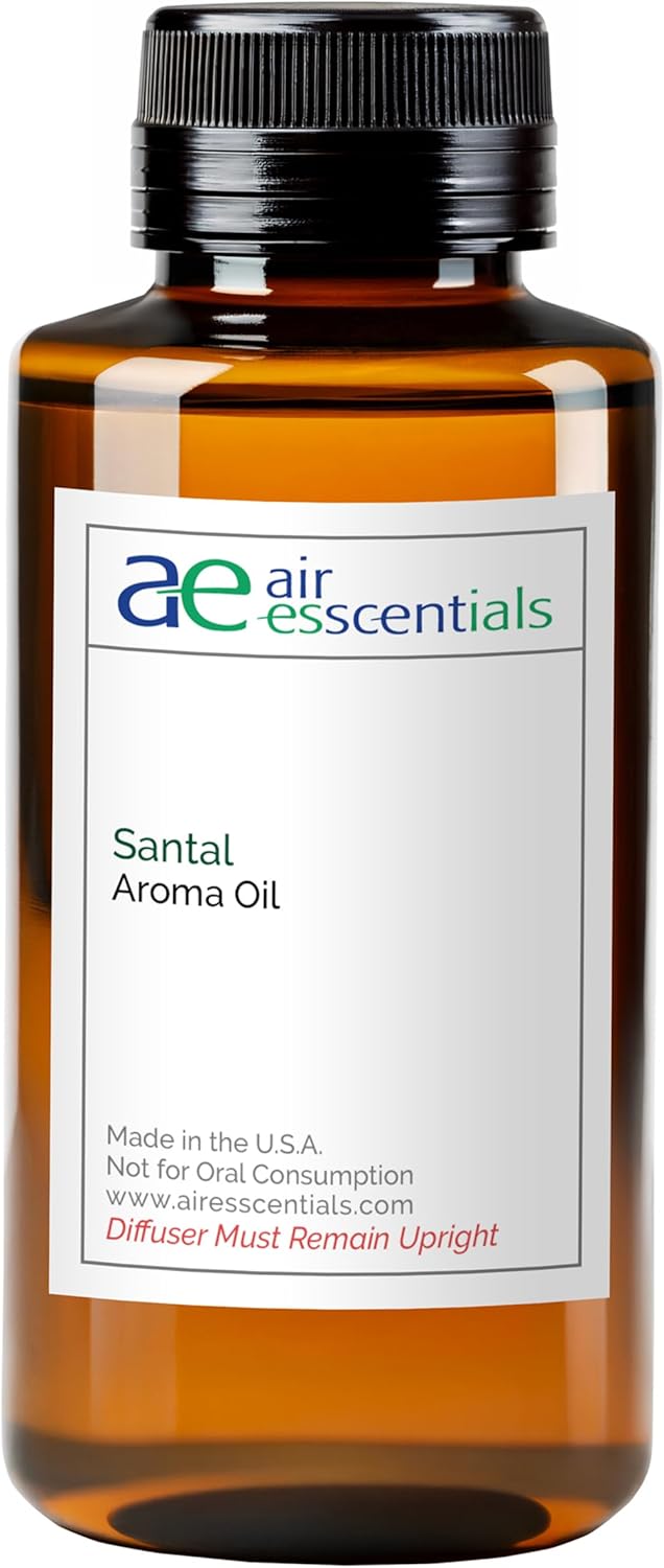 Santal Aroma Oil, Essential Oils Blend for Diffusers & Scent Machines, Sensual Sandalwood & Cardamom, Aromatherapy, Cold Air Diffuser Compatible, 300 mL