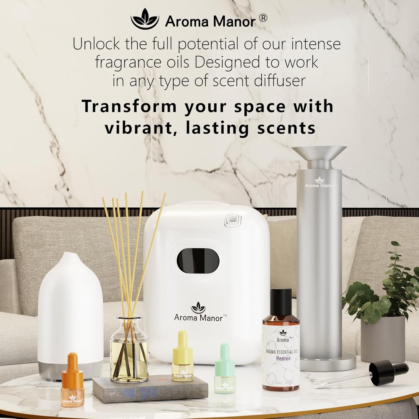 Scent for Diffuser - Citrus No.7 - Luxury Hotel Inspired Home Aromatherapy Diffuser Oil - Lemon, Juicy Citrus and Blood Orange - for Diffuser, Humidifier, Ultrasonic, Reed - 150ML