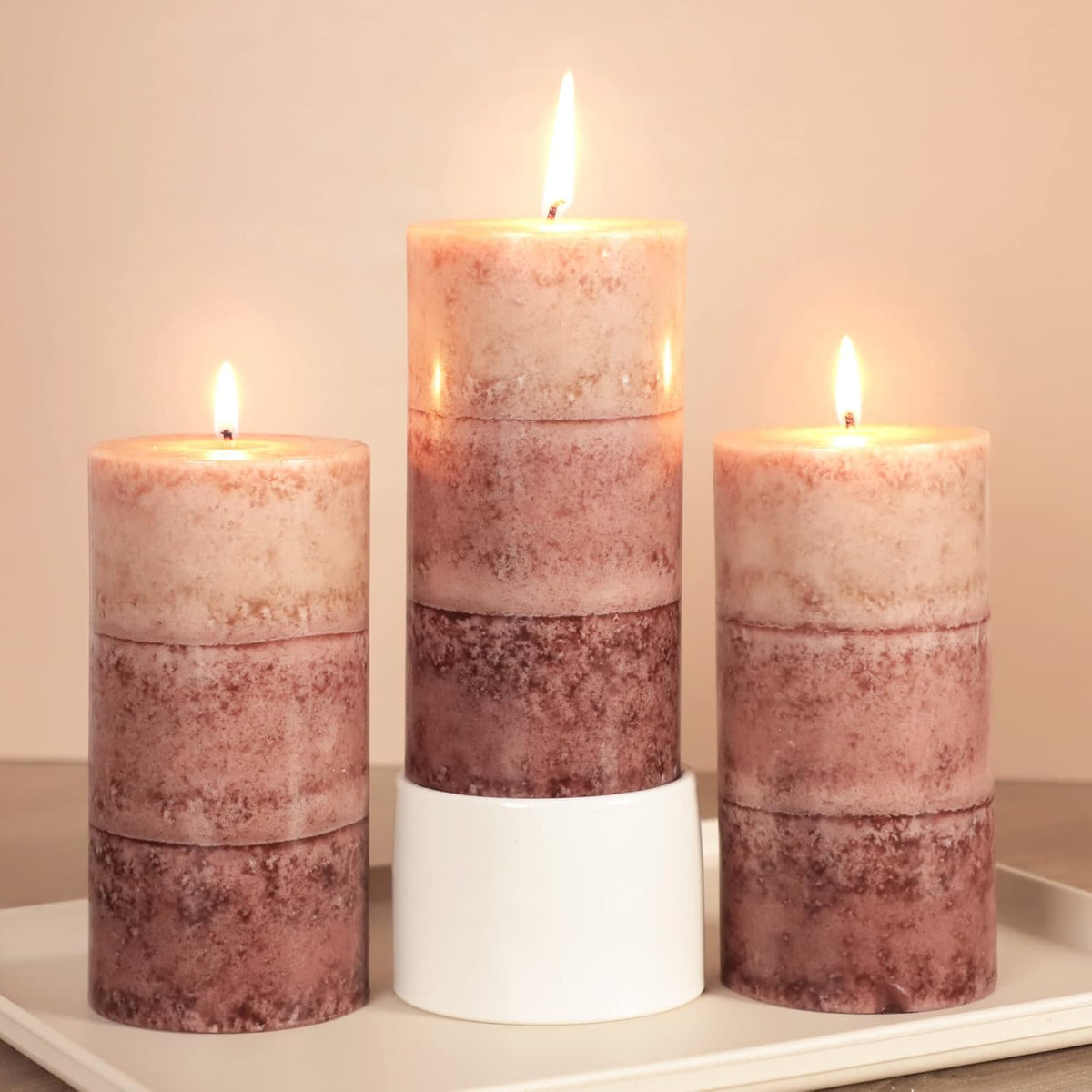 Coffee Pillar Candles