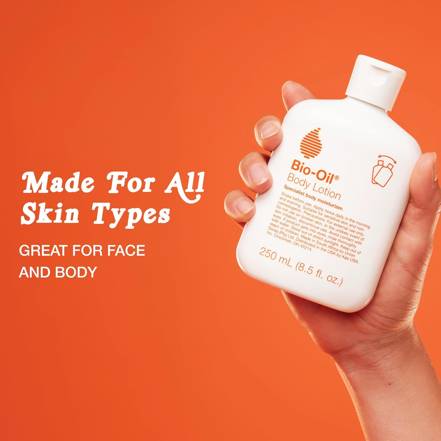Bio-Oil Moisturizing Body Lotion for Dry Skin, Ultra-Lightweight High-Oil Hydration, with Jojoba Oil, Rosehip Oil, Shea Oil, and Hyaluronic Acid, 8.5 Oz