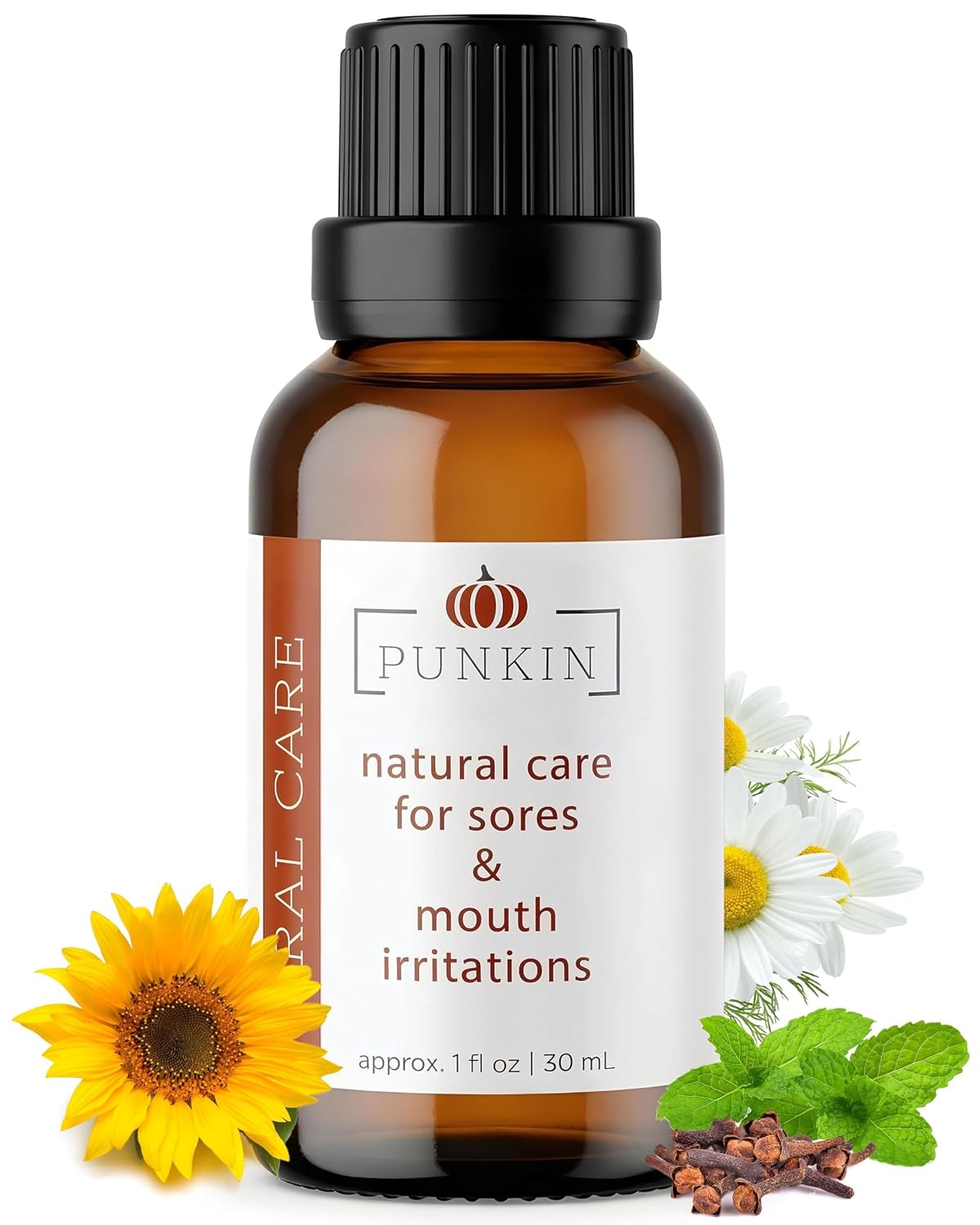 Punkin Organic Tooth & Gum Relief Oil - Pre-Diluted Clove Essential Oil Herbal Blend