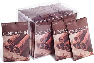 MYARO 20 Packs Cinnamon Scented Sachets, Warm Spicy Air Freshener Bags for Closet, Drawer, Kitchen & Car Odor Eliminator, Home Fragrance Potpourri Sachets