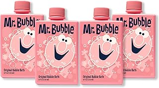 Mr. Bubble Original Bubble Bath, Bubblegum Scent, 8 oz Retro Bottle, 4-Pack